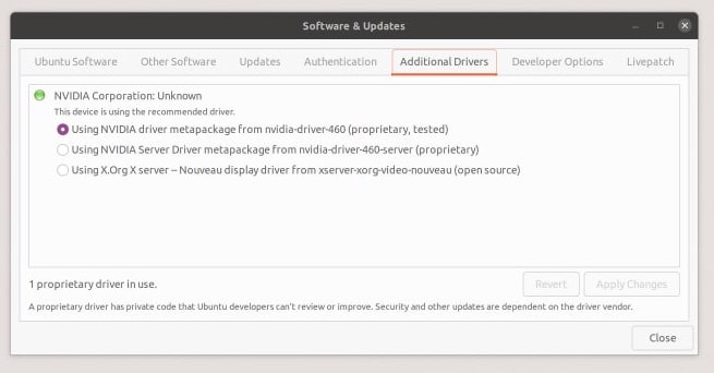 NVIDIA Drivers Installation on Ubuntu